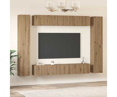 TV staliukas TV spintelių komplektas 10 vnt. Amatininkų ąžuolas