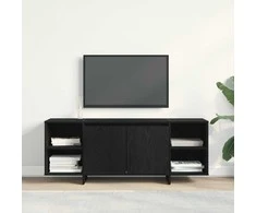 TV staliukas Televizoriaus spintelė 130 x 35 x 50 cm Juodojo ąžuolo