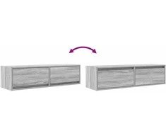 TV staliukas Televizoriaus spintelė 100 x 31 x 25,5 cm Pilka sonoma ąžuolo