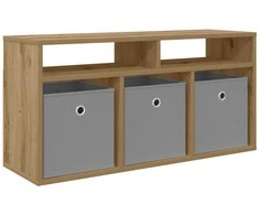 TV staliukas Žemas stalas su stalčių Amatininkų ąžuolas 87 x 27,5 x 43 cm