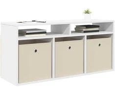 TV staliukas Žemas stalas su stalčių Balta 102 x 32 x 48,5 cm