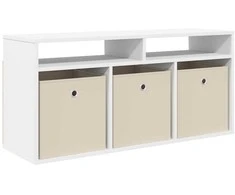 TV staliukas Žemas stalas su stalčių Balta 102 x 32 x 48,5 cm