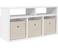 TV staliukas Žemas stalas su stalčių Balta 72 x 22,5 x 38 cm