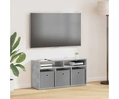 TV staliukas Žemas stalas su stalčių Betono pilka 87 x 27,5 x 43 cm