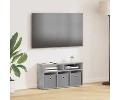 TV staliukas Žemas stalas su stalčių Betono pilka 72 x 22,5 x 38 cm