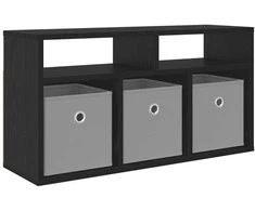 TV staliukas Žemas stalas su stalčių Juodas ąžuolas 72 x 22,5 x 38 cm
