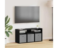 TV staliukas Žemas stalas su stalčių Juodas ąžuolas 87 x 27,5 x 43 cm