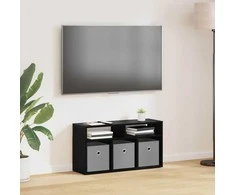 TV staliukas Žemas stalas su stalčių Juodas ąžuolas 72 x 22,5 x 38 cm