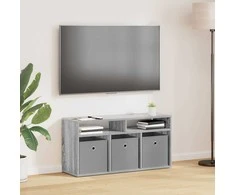 TV staliukas Žemas stalas su stalčių Pilkas Sonoma 87 x 27,5 x 43 cm