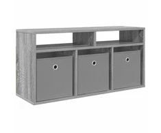 TV staliukas Žemas stalas su stalčių Pilkas Sonoma 87 x 27,5 x 43 cm