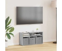 TV staliukas Žemas stalas su stalčių Pilkas Sonoma 72 x 22,5 x 38 cm