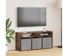 TV staliukas Žemas stalas su stalčių Rūkyta ąžuolas 102 x 32 x 48,5 cm