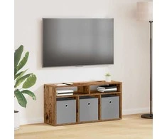 TV staliukas Žemas stalas su stalčių Senas medis 87 x 27,5 x 43 cm