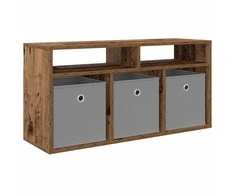 TV staliukas Žemas stalas su stalčių Senas medis 87 x 27,5 x 43 cm
