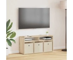 TV staliukas Žemas stalas su stalčių Sonoma ąžuolas 87 x 27,5 x 43 cm