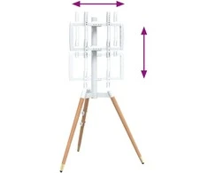 Laikiklis TV trikojis stovas 37-65 colių ekranui, 400x400mm, 40 kg