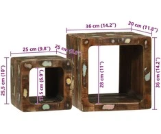 TV vienetai 2 vnt. Įvairiaspalvis 36 x 30 x 36 cm