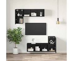 TV staliukas Sieninis televizoriaus stovas 30,5 x 30 x 60 cm Juodas ąžuolas