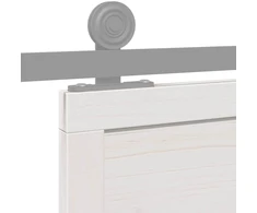 Tvarto durys Balta 100 x 208 cm Pušies medienos masyvas