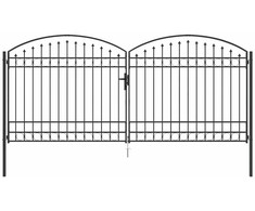 Tvora vartai ASSEN 401 x 224,5 cm Plienas Pilka Užrakintas