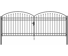 Tvora vartai ASSEN 401 x 200 cm Plienas Pilka Užrakintas