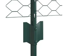Hexagonal Fence with Post 10 x 0,8 m PVC dengtas plienas Žalia