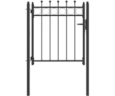 Tvora vartai HORST 100 x 100 cm Metalas Juoda Užrakintas