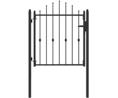 Tvora vartai HORST 100 x 100 cm Metalas Juoda Užrakintas