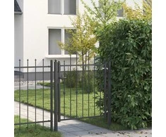 Tvora vartai HORST 100 x 100 cm Metalas Juoda Užrakintas