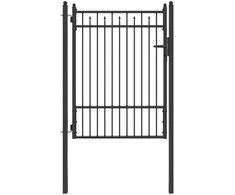 Tvora vartai HORST 100 x 125 cm Metalas Juoda Užrakintas
