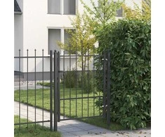 Tvora vartai HORST 100 x 125 cm Metalas Juoda Užrakintas