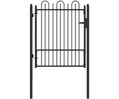 Tvora vartai HORST 100 x 125 cm Metalas Juoda Užrakintas