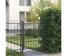 Tvora vartai HORST 100 x 125 cm Metalas Juoda Užrakintas