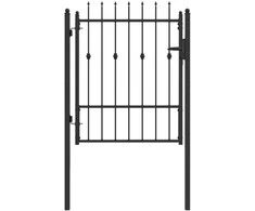 Tvora vartai HORST 100 x 125 cm Metalas Juoda Užrakintas