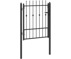 Tvora vartai ASTEN 100 x 125 cm Užrakintas Metalas Juoda