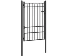 Tvora vartai BAARLO 100 x 150 cm Užrakintas Metalas Juoda