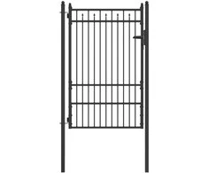 Tvora vartai HORST 100 x 150 cm Metalas Juoda Užrakintas