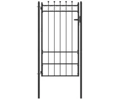 Tvora vartai HORST 100 x 175 cm Metalas Juoda Užrakintas