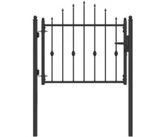Tvora vartai HORST 100 x 75 cm Metalas Juoda Užrakintas