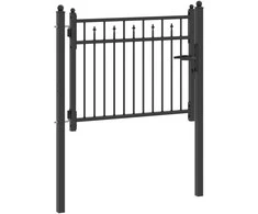 Tvora vartai BAARLO 100 x 75 cm Metalas Juoda Užrakintas