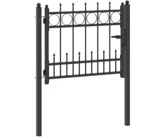 Tvora vartai HORST 100 x 75 cm Metalas Juodas Užrakintas