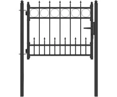 Tvora vartai HORST 100 x 75 cm Metalas Juodas Užrakintas