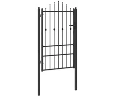 Tvora vartai ASTEN 100 x 150 cm Metalas Juoda Užrakintas