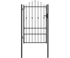 Tvora vartai HORST 100 x 150 cm Metalas Juoda Užrakintas