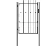 Tvora vartai HORST 100 x 150 cm Metalas Juoda Užrakintas