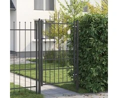 Tvora vartai HORST 100 x 150 cm Metalas Juoda Užrakintas