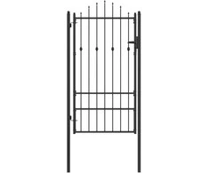 Tvora vartai HORST 100 x 175 cm Metalas Juoda Užrakintas