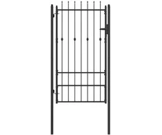 Tvora vartai HORST 100 x 175 cm Metalas Juoda Užrakintas