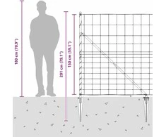 Suvirintas vielinis tvoras su smailiais galais 25 x 1,5 m