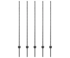 Tvorelės stulpas 5 pcs Pilka 140 cm Plienas